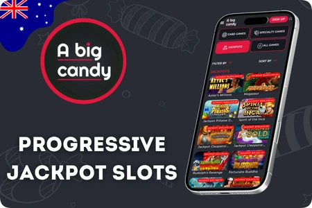 A Big Candy Casino Australia real money progressive jackpot pokies