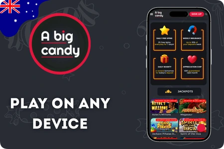 A Big Candy Casino login Australia mobile browser gaming